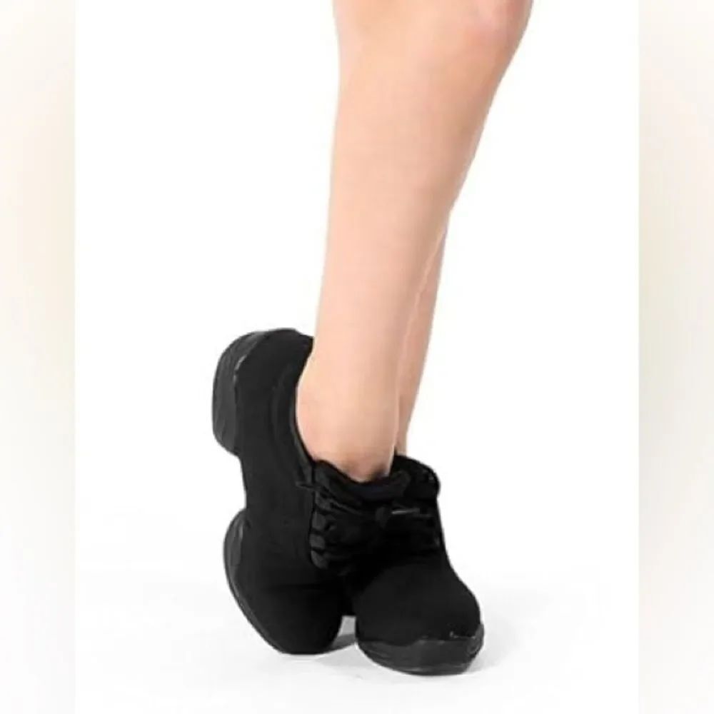 Classic Black Canvas Dansneaker Dance Sneakers Size SU 6.5